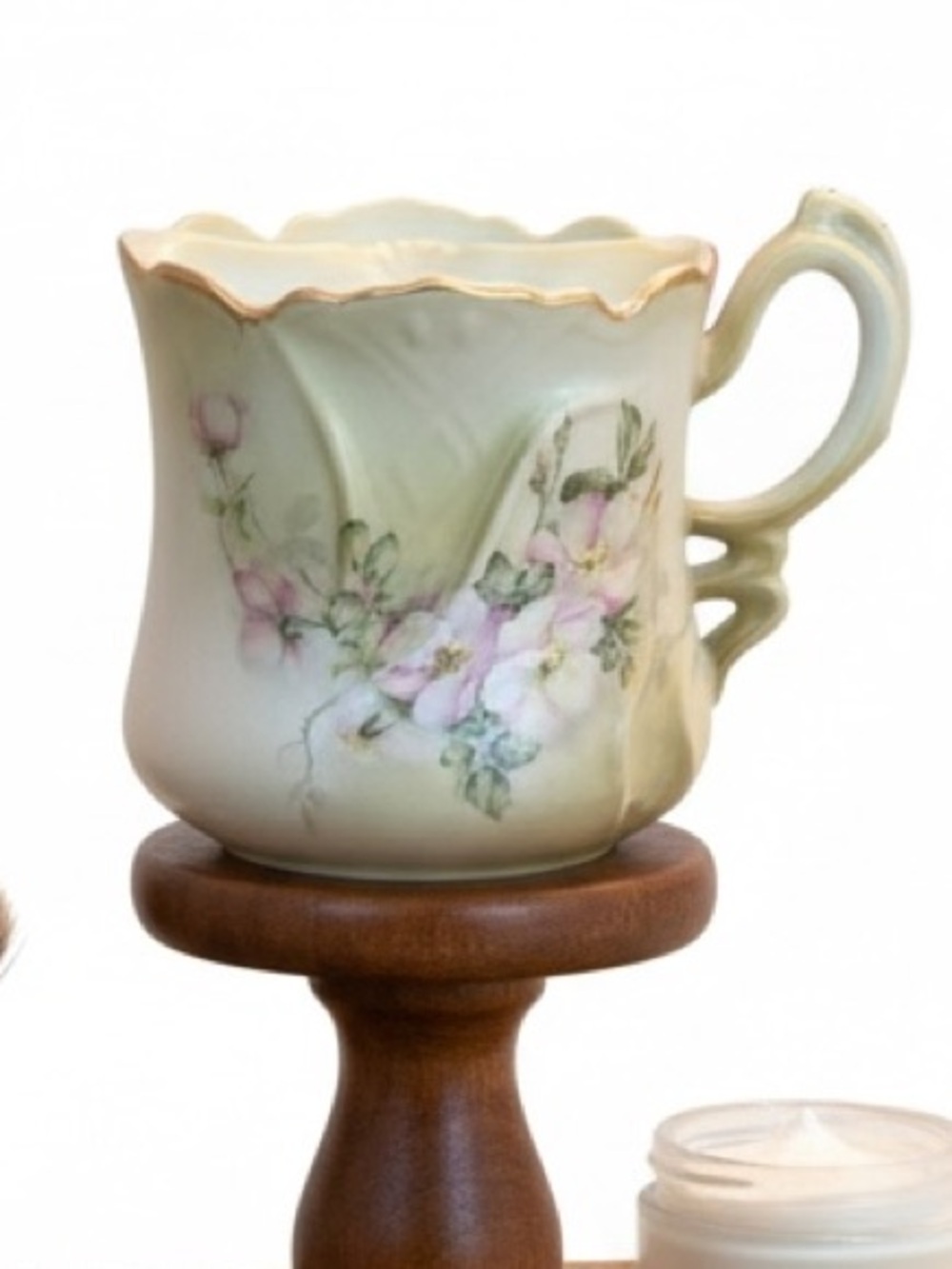 Antique Nippon Hand-Painted Mustache Cup / Shaving Mug